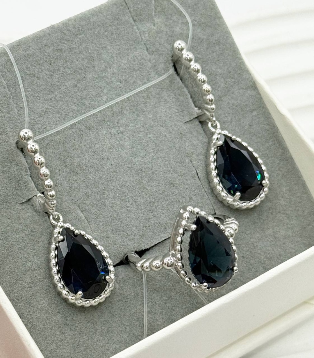 AQUAMARINE 45016193 вес 11.26 г серебро, нанотопаз