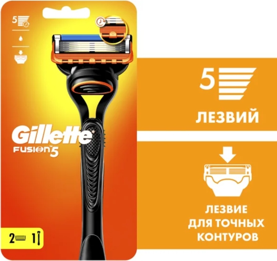 Gillette бритвенный станок с 2 сменными кассетами сменные кассеты 2 шт