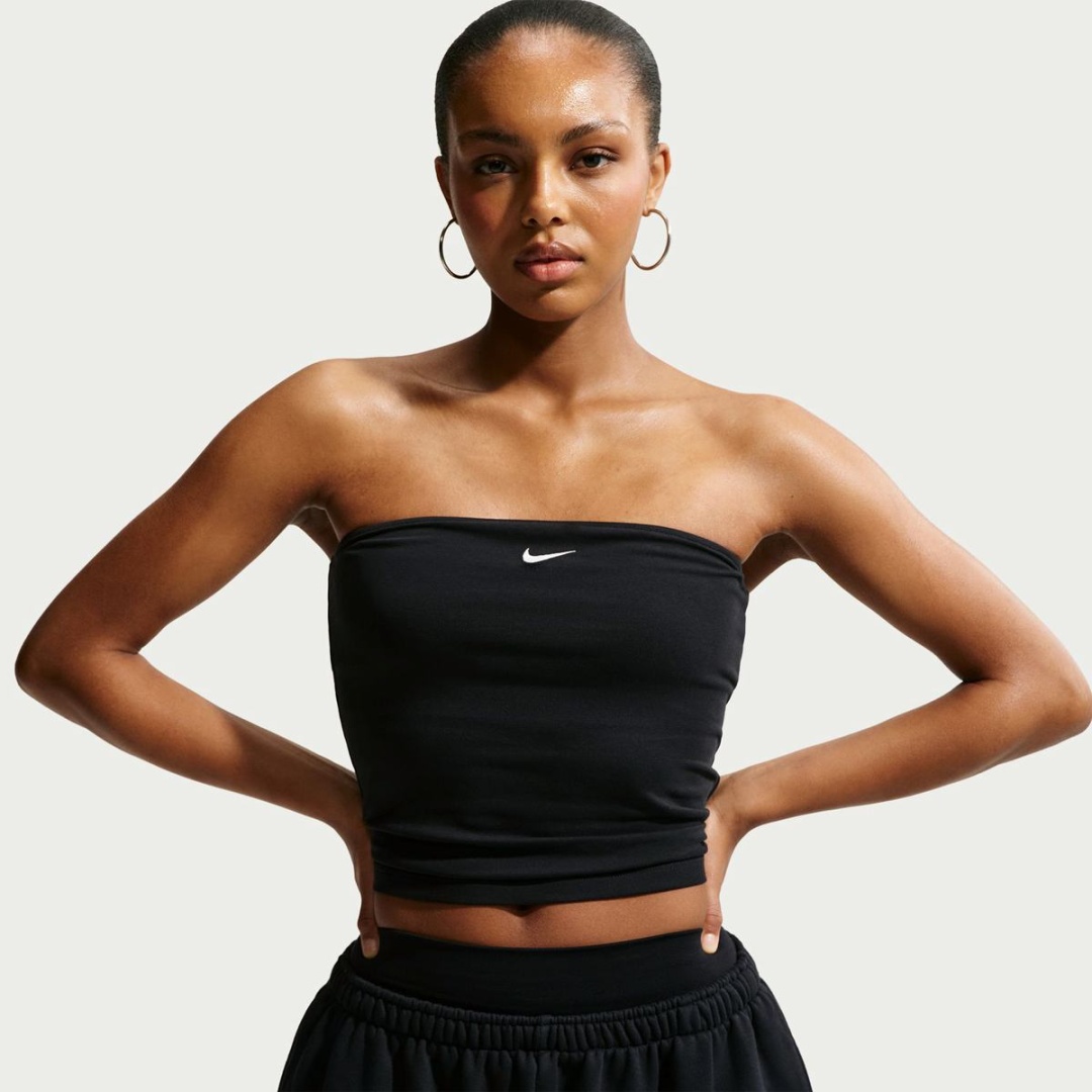 Топ Nike черный, белый