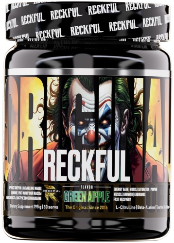Reckful Classic pre-workout Зеленое яблоко 195 г