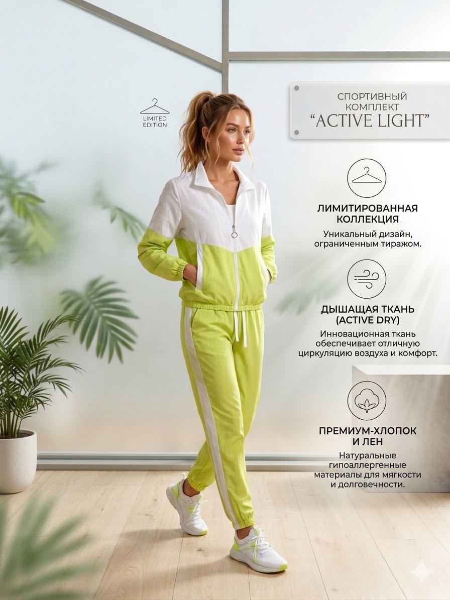 Спортивный костюм FASHION зеленый