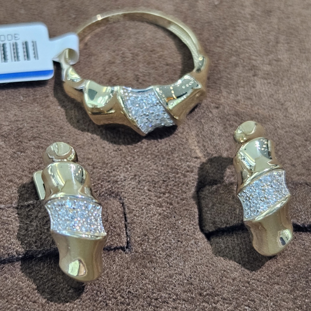 Gaukhar Jewelry GJ1215-S вес 5.22 г золото, фианит