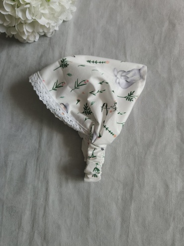 Косынка Dari Bant размер 52, белый, зеленый