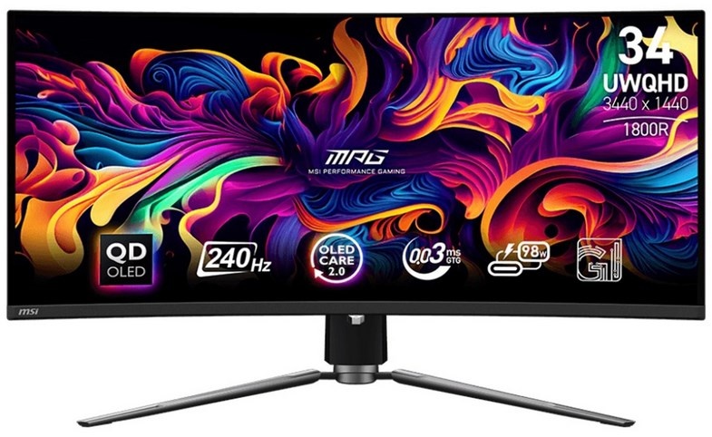 Монитор 34.18" MSI MPG341CQPX черный