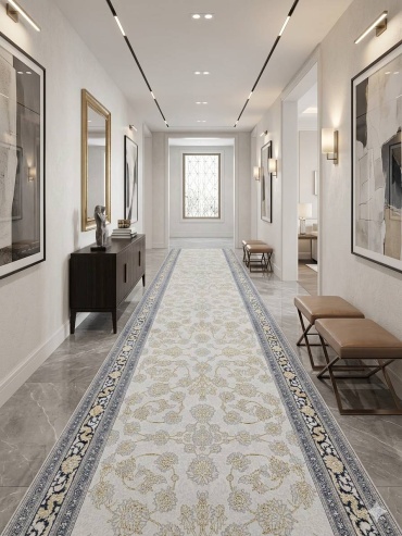 Ковровая дорожка Bal Carpet короткий ворс, хлопок, шелк, 80 см x 3.5 м