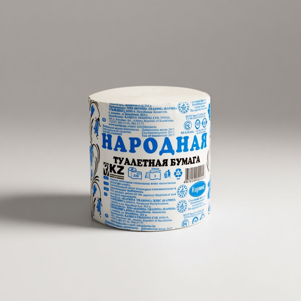Туалетная бумага 1-слойный 24 шт, первичная целлюлоза