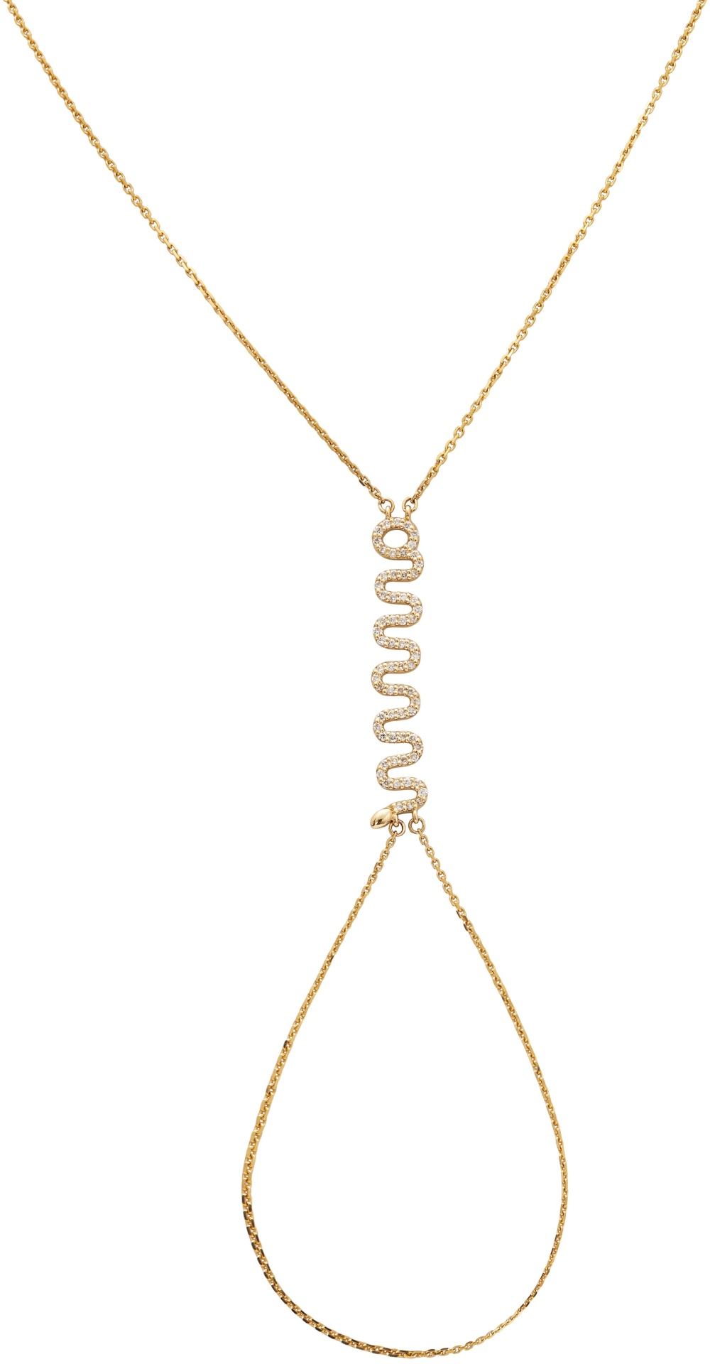 Bee Goddess KNDYPGSH длина 75 см, вес 3.88 г золото, плетение якорное