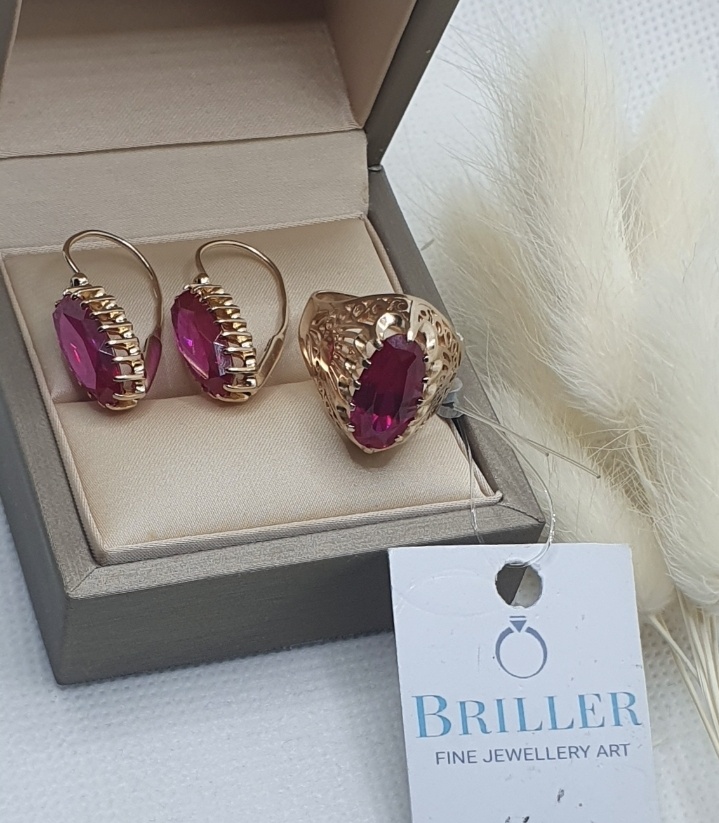 BRILLER 09890441BBRR вес 11.93 г золото, рубин