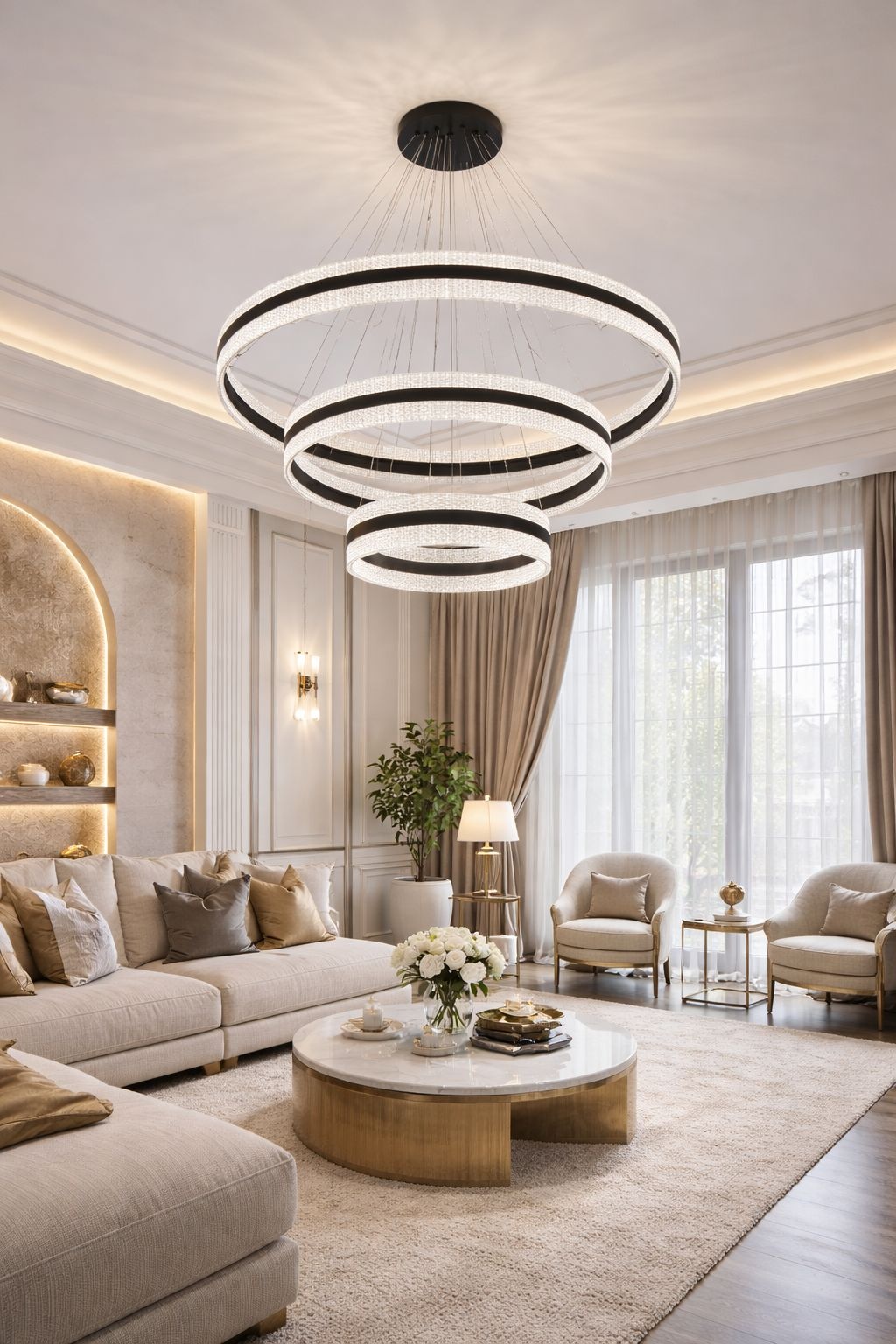 Люстра подвесная SAT LED, кол-во ламп: 3 шт