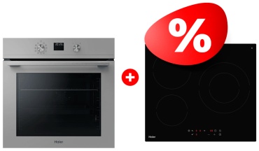 Haier HOQ-K4AAN3GG + Haier HHK-C63NDB серый