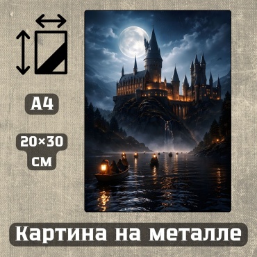 Sequoia VERS картина Картина на металле а4 Современный стиль Арт-тема 20*30см 20x30 см