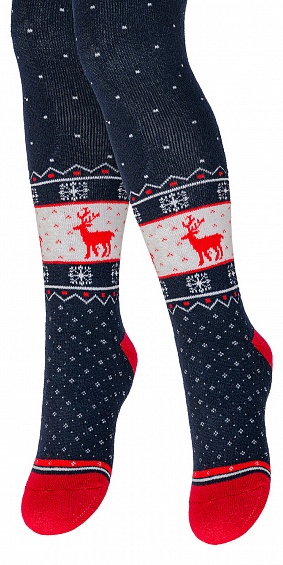 Колготки RuSocks красный, темно-синий