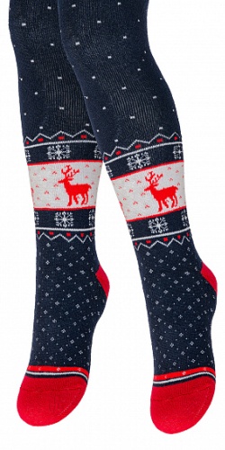 Колготки RuSocks красный, темно-синий