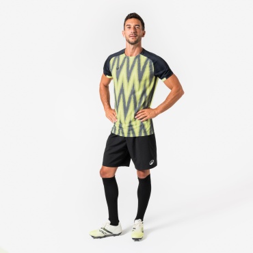 Футболка Decathlon черный, серый, желтый