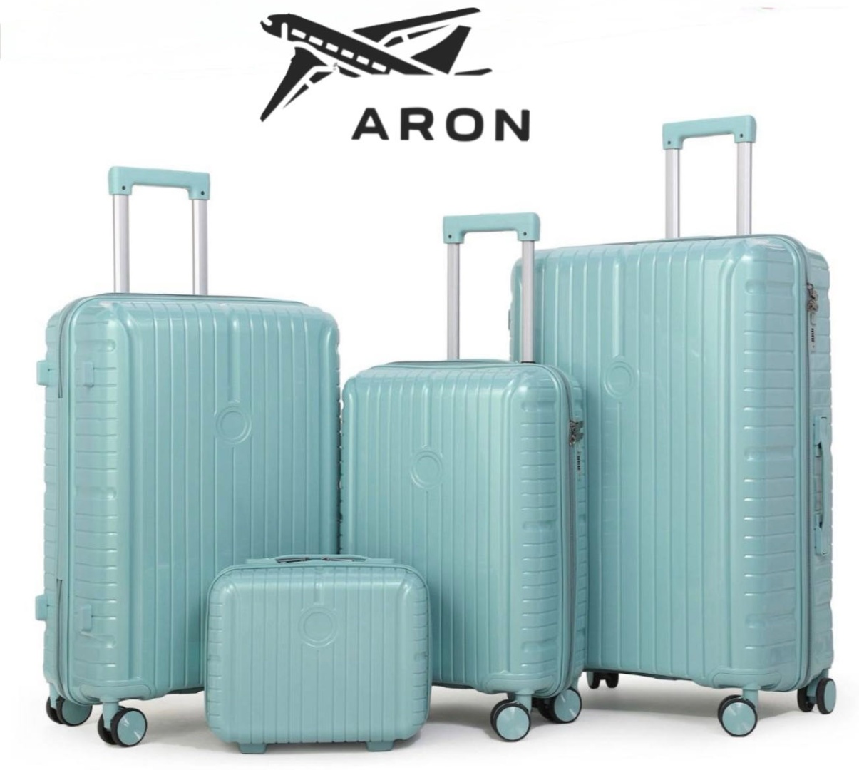 Чемодан ARON-8053 полипропилен 230 л мятный