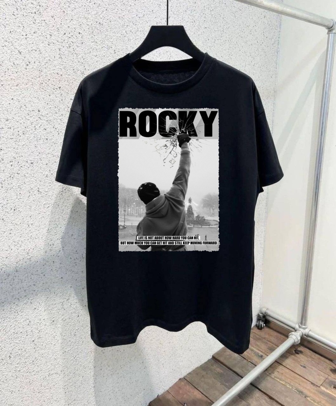 Футболка TMH_TREND.KZ Рокки Бальбоа Rocky черный