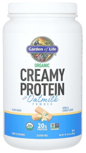 Garden of Life Creamy Protein ваниль, печенье 860 г