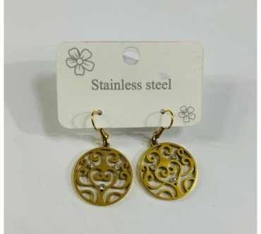 Серьги Stainless Steel бижутерный сплав, пластик