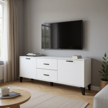 ТВ-тумба напольная EQUUS 301, 160x50x40 см, белый