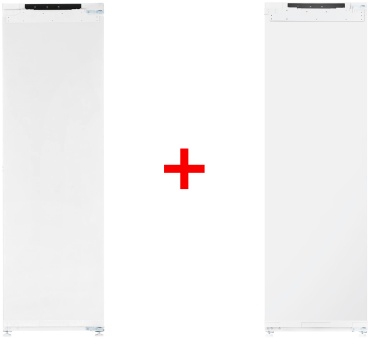 DAUSCHER DRF-541260REFNF + Встраиваемая морозильная камера DAUSCHER DRF-542208FRNF белый