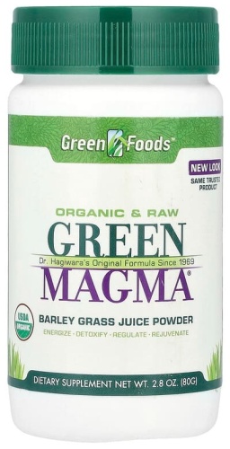 Green Foods Green Magma® порошок из сока травы ячменя 80 г