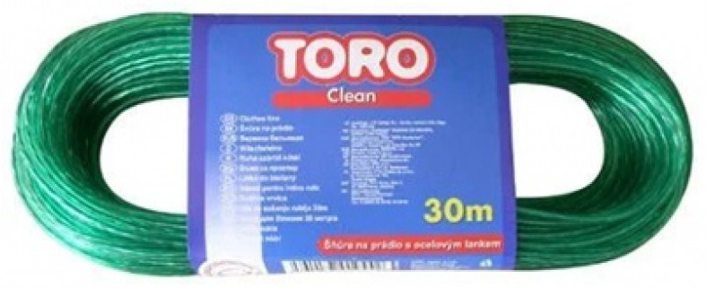 Бельевой металлический трос Toro 280004 30 м, полипропилен