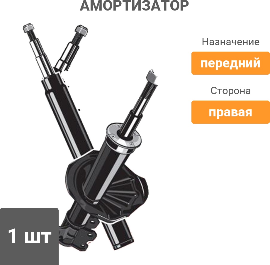 Амортизатор PATRON передний PSA334170 1 шт
