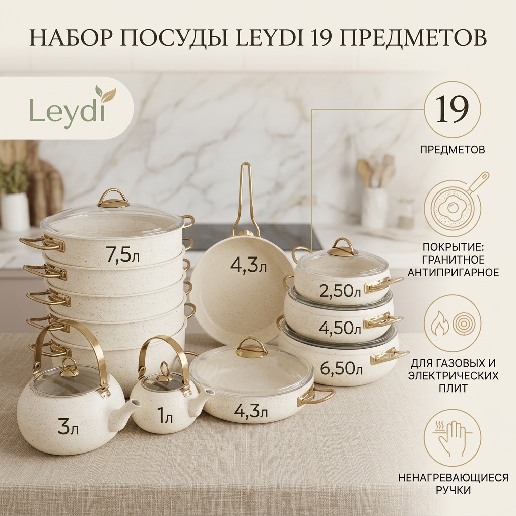 Смешанный набор Leydi 19 в 1