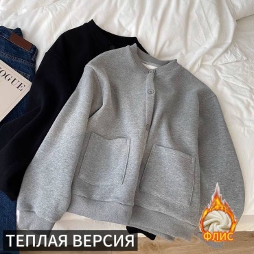 Бомбер серый