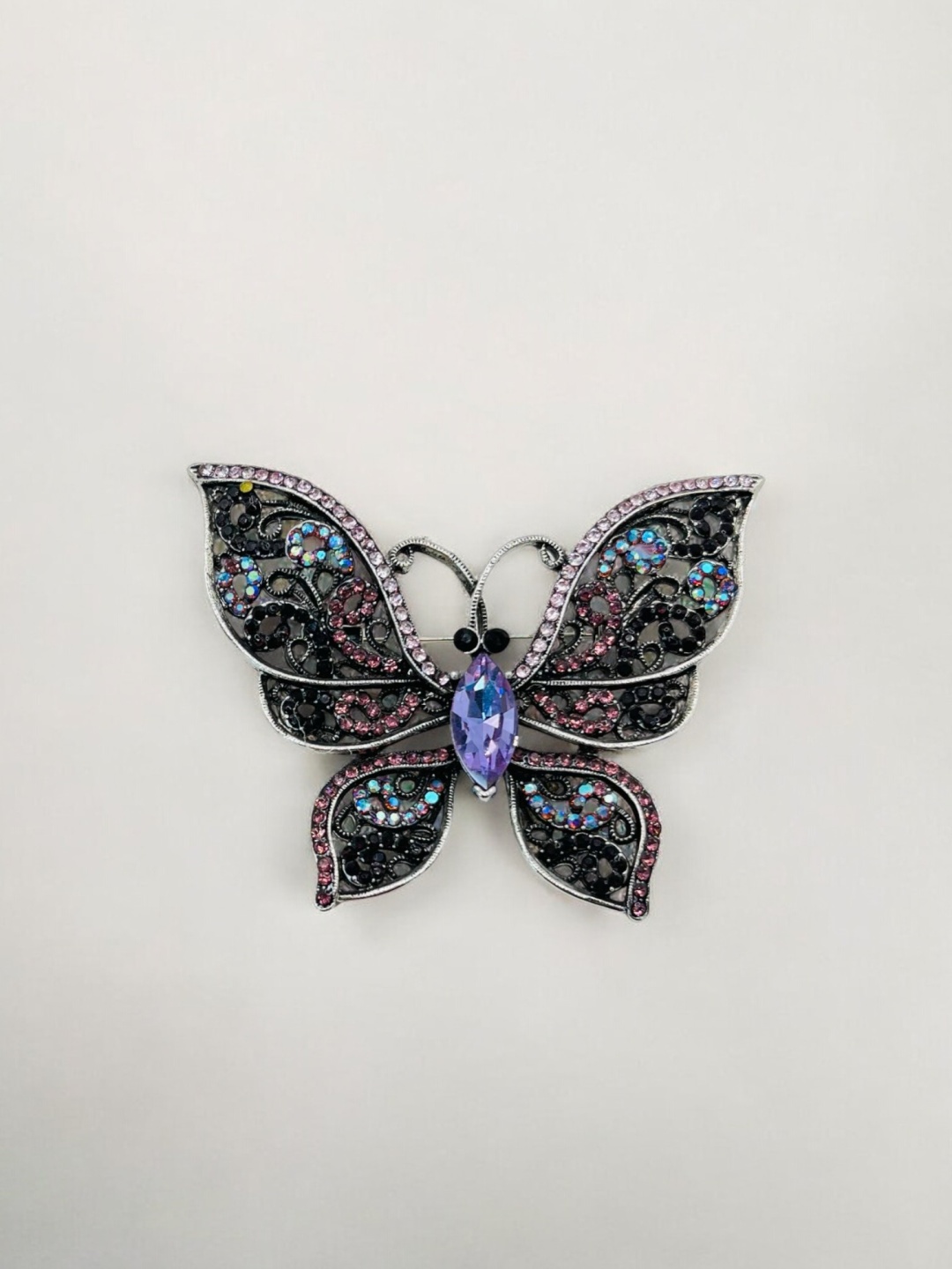 Брошь Hatira медицинское золото, кристаллы Swarovski