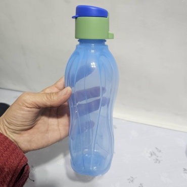 Бутылка Tupperware 0.5 л зеленый, голубой, флип-топ, полипропилен