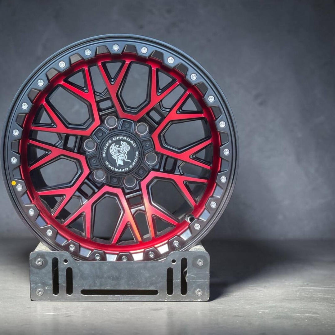 Top Grade IBR1019 8x17/6x139.7 D110.1 ET0 4 диска черный, красный