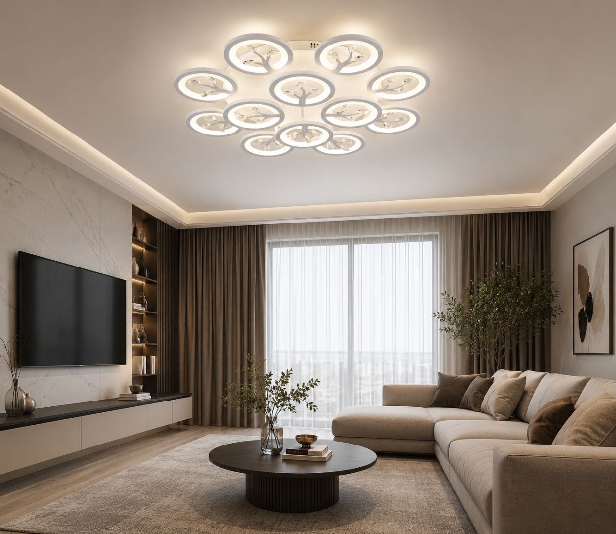 Люстра потолочная Империя света LED, кол-во ламп: 12 шт