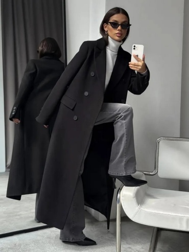 Пальто MilaDia one черный