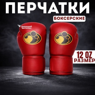 Боксерские перчатки REEDAGE 12 oz красный