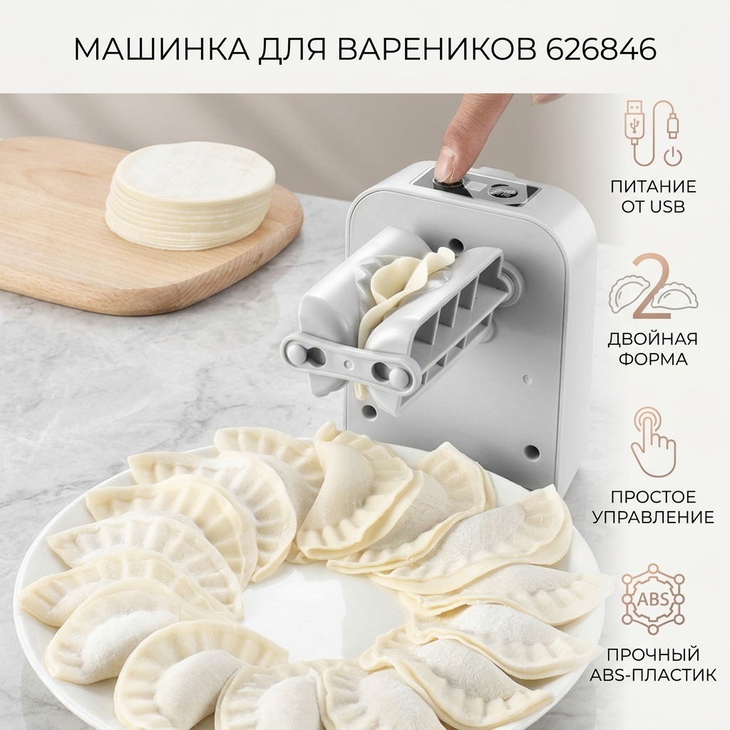 Форма для лепки вареников ABS-пластик, 1 шт