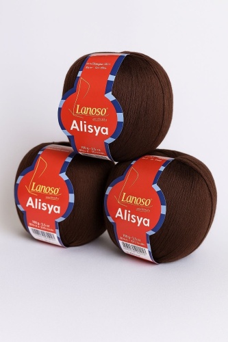 Моток Alisya Lanoso 992 коричневый 992 360 м 400г 4 мотка