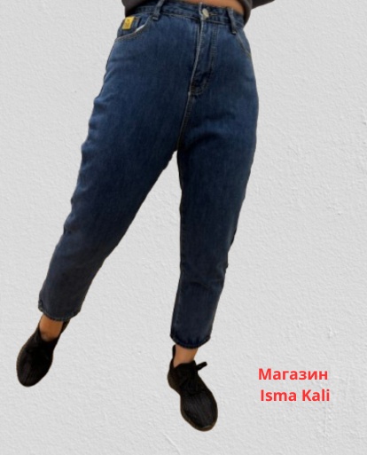 Джинсы джинсы-мом FASHION синий