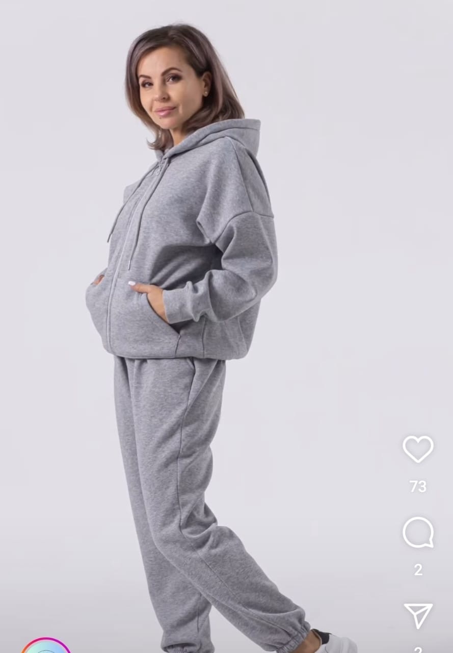 Повседневный костюм Stilnyashka серый
