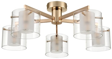 Светильник потолочный Lumion E14 40 Вт золотистый, прозрачный