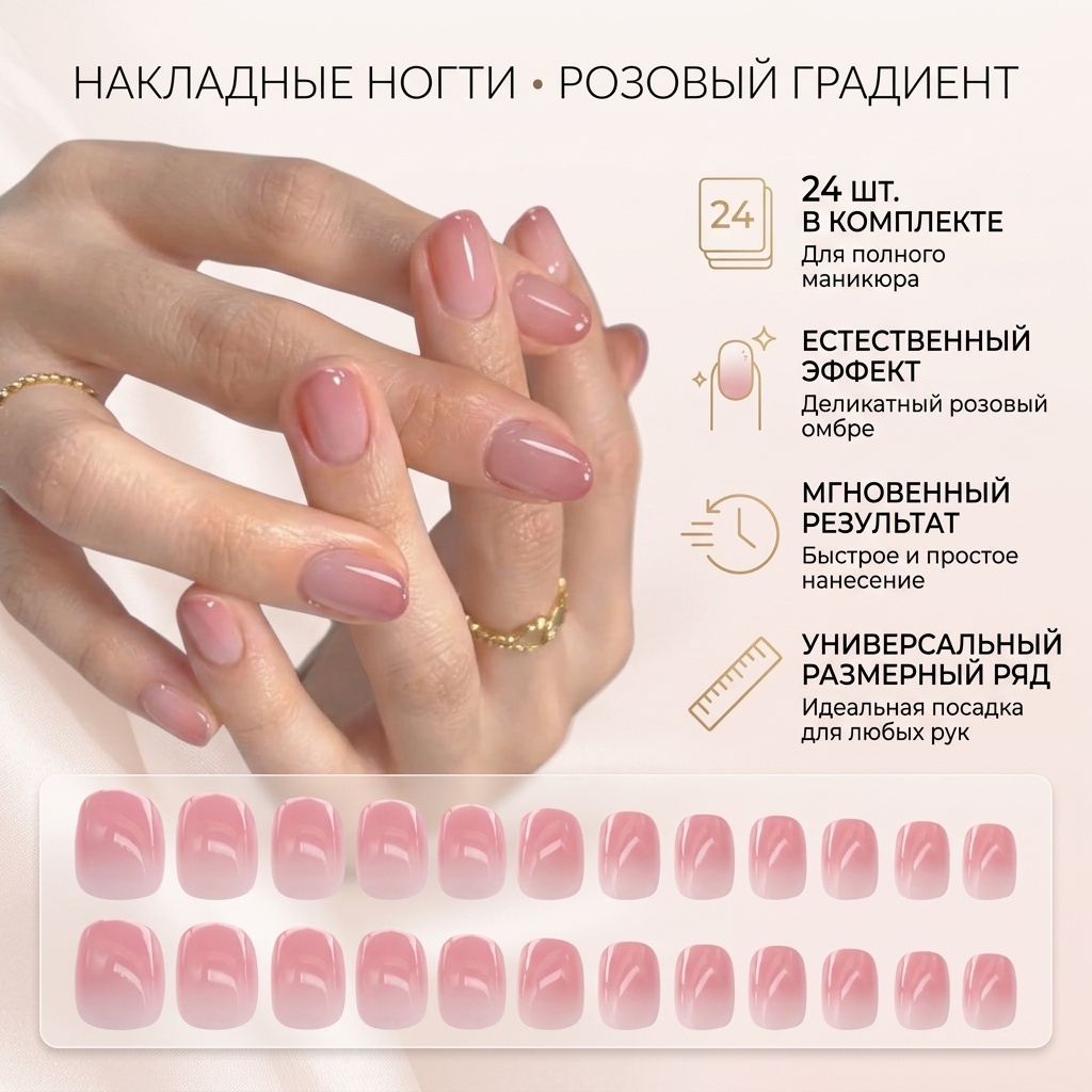 Накладные ногти 701292 24 шт