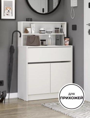 Комод Комод, 74x33x111 см, белый