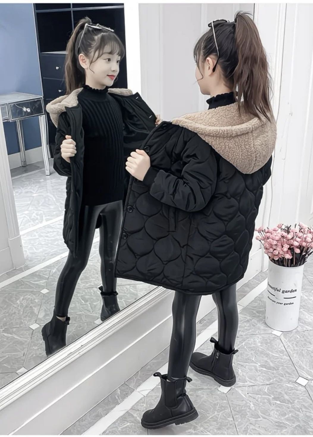 Пуховик SofiShop черный