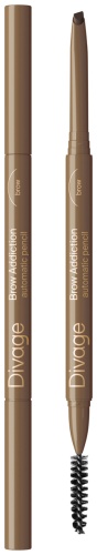 DIVAGE карандаш Automatic pencil brow addiction 01 Графитовый 0.24 мл