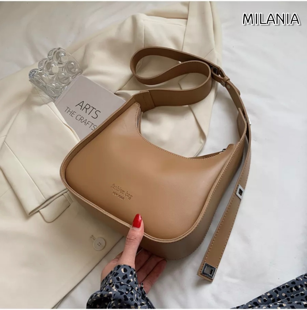 Сумка багет Milania искусственная кожа коричневый
