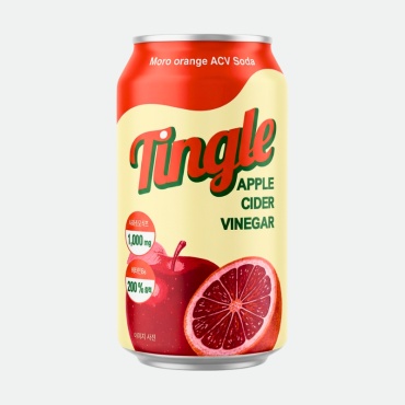 Tingle газированный напиток красный апельсин 0.35 л