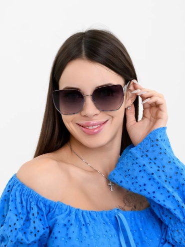 FURLUX солнцезащитные очки прямоугольные однотонные