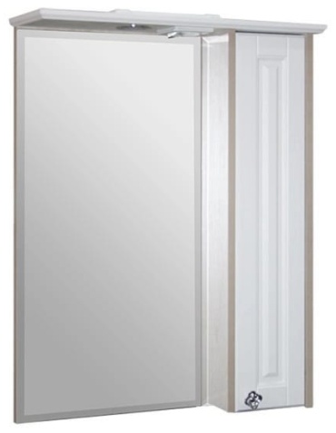 Шкаф зеркальный навесной Mixline ВЕРСАЛЬ-55, 55x16x75 см, белый