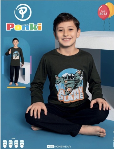 Пижама Ponki черный, хаки