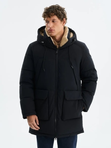 Пуховик Urban fashion for men темно-синий